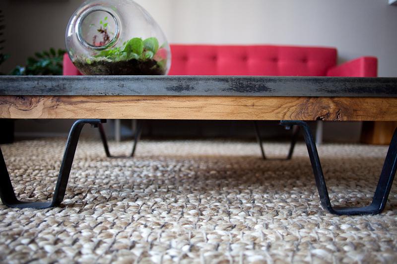 Custom Oak Pallet Table